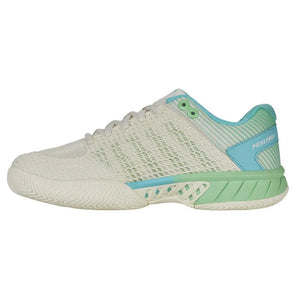 Women's Express Light Wide Pickleball Shoes Egret and Patina Green-Footwear-K-Swiss-97292-258S25-2-Tennis Express