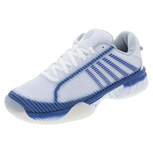 Women's Lucky in Love Hypercourt Express 2 Tennis Shoes White and Electric Blue,Footwear,K-Swiss,White/Electric Blue,5,Tennis Express,97382-110F2501-2copy