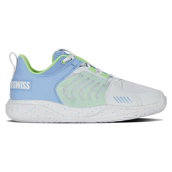 Women's Ultrashot Team Tennis Shoes White and Dutch Canal,Footwear,K-Swiss,,,Tennis Express,97395-112-2