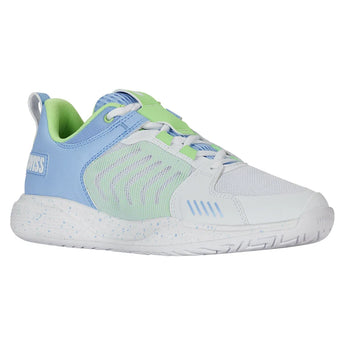 Women's Ultrashot Team Tennis Shoes White and Dutch Canal,Footwear,K-Swiss,,,Tennis Express,97395-112-3_0dfa88a4-bf5c-4f84-b425-b0e0638d5bdb