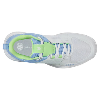 Women's Ultrashot Team Tennis Shoes White and Dutch Canal,Footwear,K-Swiss,,,Tennis Express,97395-112-6