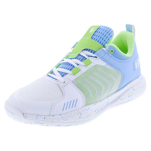 Women's Ultrashot Team Tennis Shoes White and Dutch Canal,Footwear,K-Swiss,5,White,Tennis Express,97395-112U25copy