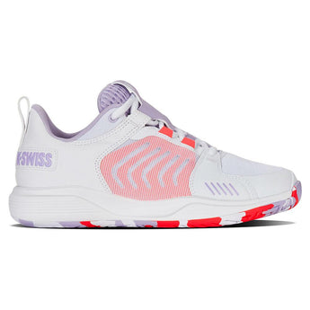 Women's Ultrashot Team Tennis Shoes White and Orchid Petal,Footwear,K-Swiss,,,Tennis Express,97395-182-0