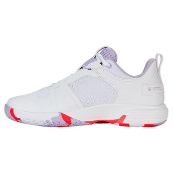 Women's Ultrashot Team Tennis Shoes White and Orchid Petal,Footwear,K-Swiss,,,Tennis Express,97395-182-4