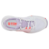 Women's Ultrashot Team Tennis Shoes White and Orchid Petal,Footwear,K-Swiss,,,Tennis Express,97395-182-6