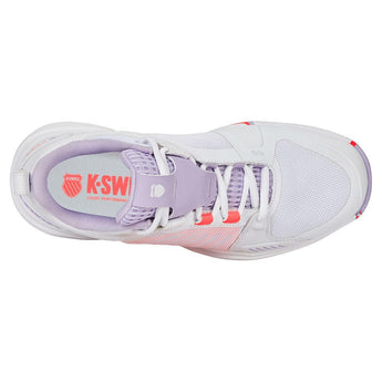 Women's Ultrashot Team Tennis Shoes White and Orchid Petal,Footwear,K-Swiss,,,Tennis Express,97395-182-6