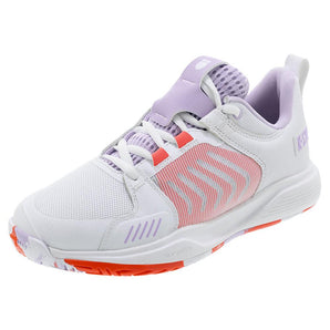 Women's Ultrashot Team Tennis Shoes White and Orchid Petal,Footwear,K-Swiss,,,Tennis Express,97395-182-M