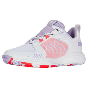 Women's Ultrashot Team Tennis Shoes White and Orchid Petal,Footwear,K-Swiss,5,White,Tennis Express,97395-182-S25