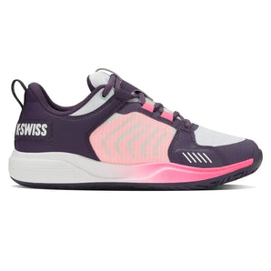 Women's Ultrashot Team Tennis Shoes Purple Plumeria and White-Footwear-K-Swiss-97395-593H25-1-Tennis Express