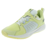 Women's Ultrashot Team Tennis Shoes Luminary Green and Blanc de Blanc-Footwear-K-Swiss-97395-733H25copy-Tennis Express