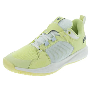 Women's Ultrashot Team Tennis Shoes Luminary Green and Blanc de Blanc-Footwear-K-Swiss-97395-733H25copy-Tennis Express