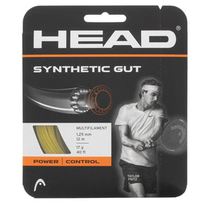 Synthetic Gut Tennis String-Strings-Head-97435-GOLD-L-2-[Sku]-Tennis Express