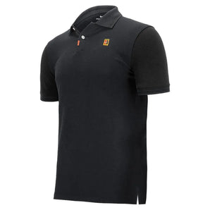 Men's Dri-FIT Heritage Slim Fit Tennis Polo-Apparel-Nike-97619-010_BLACK-L-Tennis Express