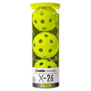 X-26 Indoor Pickleballs 3 Pack Lime Green-Balls-Franklin Sports-97819-DEFAULT-L-Tennis Express