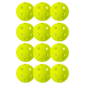 X-26 Indoor Pickleballs 12 Pack Lime Green-Balls-Franklin Sports-97821-DEFAULT-L-Tennis Express