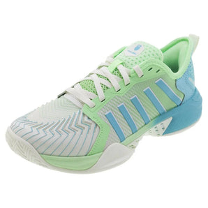 Women's Pickleball Supreme Shoes Egret and Patina Green,Footwear,K-Swiss,5,Green,Tennis Express,97916-258S25_bf8cb04e-975f-45b6-86a3-aeb3bf76c477