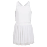 Girls' Game Time Tennis Dress-Apparel-Lucky In Love-97966-110_WHITE-L-Tennis Express