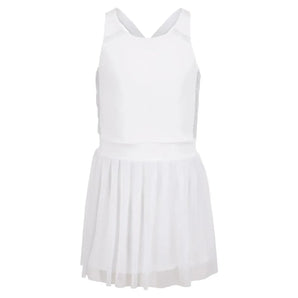 Girls' Game Time Tennis Dress-Apparel-Lucky In Love-97966-110_WHITE-L-Tennis Express