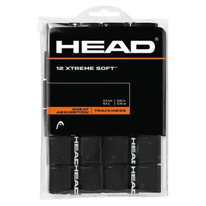 12 Xtreme Soft Tennis Overgrip Black-Accessories-Head-98284-DEFAULT-L-Tennis Express