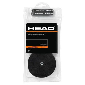 30 Xtreme Soft Tennis Overgrip Black-Accessories-Head-98286-DEFAULT-L-Tennis Express