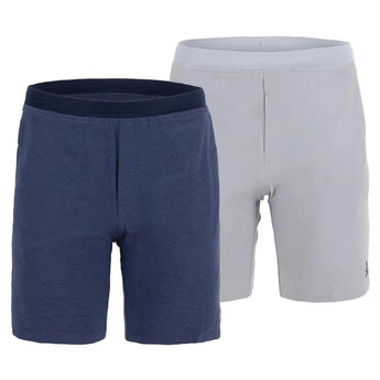 Men's 9 Inch Heather Drawstring Tennis Short-Apparel-Penguin-98390-DEFAULT-L-Tennis Express