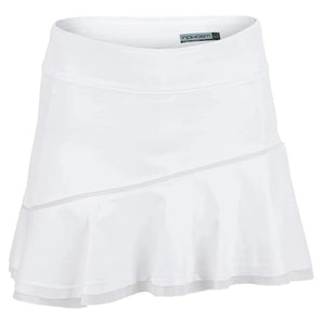 Women's Core Classic 13.5 Inch Flounce Tennis Skort-Apparel-Inphorm-98507-001_WHITE-L-Tennis Express