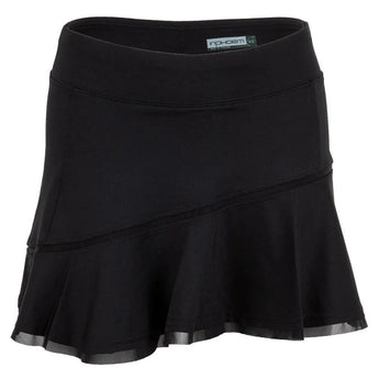 Women's Core Classic 13.5 Inch Flounce Tennis Skort-Apparel-Inphorm-98507-002_BLACK-L-Tennis Express
