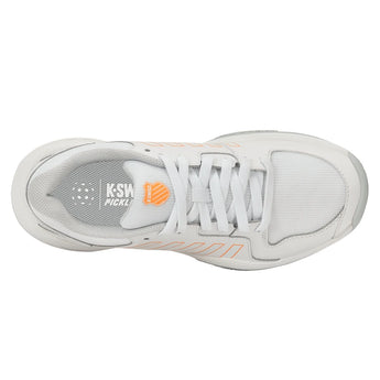 Women's Court Express Pickleball Shoes White and Blazing Orange,Footwear,K-Swiss,,,Tennis Express,98552-154F26-5