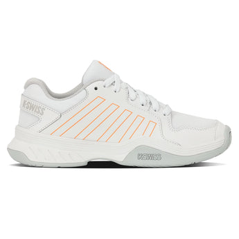 Women's Court Express Pickleball Shoes White and Blazing Orange,Footwear,K-Swiss,,,Tennis Express,98552-154F26