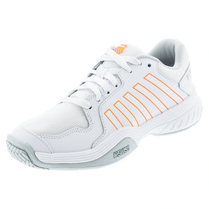 Women's Court Express Pickleball Shoes White and Blazing Orange,Footwear,K-Swiss,White/Blazing Orange,5,Tennis Express,98552-154F26copy_cc0e4cb9-8139-492c-bb70-4a43c7a2f324