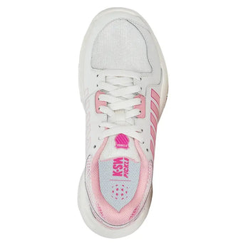 Women's Court Express Pickleball Shoes Cloud Dancer and Blossom-Footwear-K-Swiss-98552-965U25-3-Tennis Express