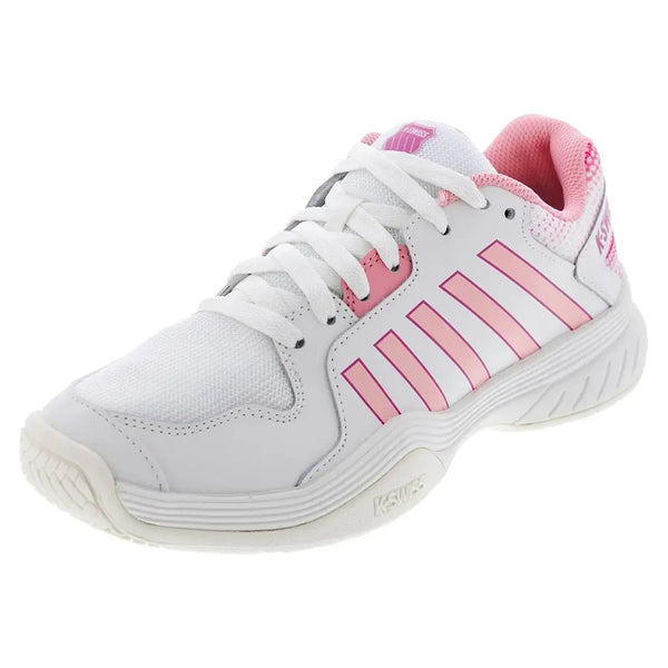 Women's Court Express Pickleball Shoes Cloud Dancer and Blossom-Footwear-K-Swiss-98552-965U25copy-Tennis Express