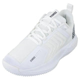 Women's Ultrashot 3 Grass Tennis Shoes White and Steel Gray,Footwear,K-Swiss,6.5,,Tennis Express,98560-153F23-x