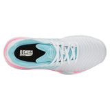 Women's Express Light 3 Padel Shoes White and Soft Neon Blue-Footwear-K-Swiss-98900-146-3-Tennis Express