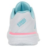 Women's Express Light 3 Padel Shoes White and Soft Neon Blue-Footwear-K-Swiss-98900-146-4-Tennis Express