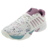 Women's Express Light 3 Padel Shoes Snow White and Lilas,Footwear,K-Swiss,5,White,Tennis Express,98900-966S25_139c2b9c-eda2-418a-964f-19e7290a617b