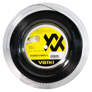 Power Fiber II 16G Black Reel Tennis String-Strings-Volkl-99049-1-Tennis Express