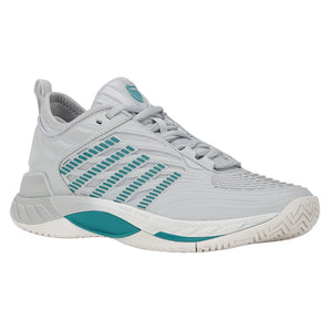 Women's Hypercourt Supreme 2 Tennis Shoes Glacier Gray and Blanc de Blanc,Footwear,K-Swiss,Glacier Gray and/Blanc de Blanc,5,Tennis Express,99071-091