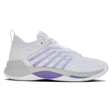 Women's Hypercourt Supreme 2 Tennis Shoes White and Lunar Rock-Footwear-K-Swiss-99071-160-2-Tennis Express