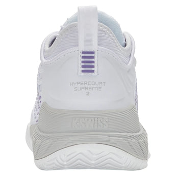 Women's Hypercourt Supreme 2 Tennis Shoes White and Lunar Rock-Footwear-K-Swiss-99071-160-5-Tennis Express