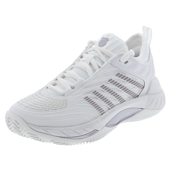 Women's CLAY Court Hypercourt Supreme 2 Tennis Shoes Blanc de Blanc and Rose Gold,Footwear,K-Swiss,Blanc de Blanc/Rose Gold,5,Tennis Express,99072-118F26copy