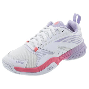 Women's SpeedEx Tennis Shoes White and Orchid Petal,Footwear,K-Swiss,5,White,Tennis Express,99190-182-M