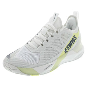 Women's K-Frame Speed Tennis Shoes Blanc de Blanc and Luminary Green,Footwear,K-Swiss,5,BLANC/LUM_GN,Tennis Express,99484-143H25copy