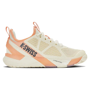 Women's K-Frame Speed Tennis Shoes Egret and Peach Parfait-Footwear-K-Swiss-99484-150U26-1-Tennis Express