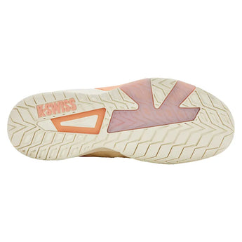 Women's K-Frame Speed Tennis Shoes Egret and Peach Parfait-Footwear-K-Swiss-99484-150U26-5-Tennis Express