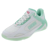 Women's K-Frame Pickleball Shoes White and Neon Mint-Footwear-K-Swiss-99491-177F25-2copy-Tennis Express