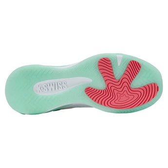 Women's K-Frame Pickleball Shoes White and Neon Mint-Footwear-K-Swiss-99491-177F25-5-Tennis Express
