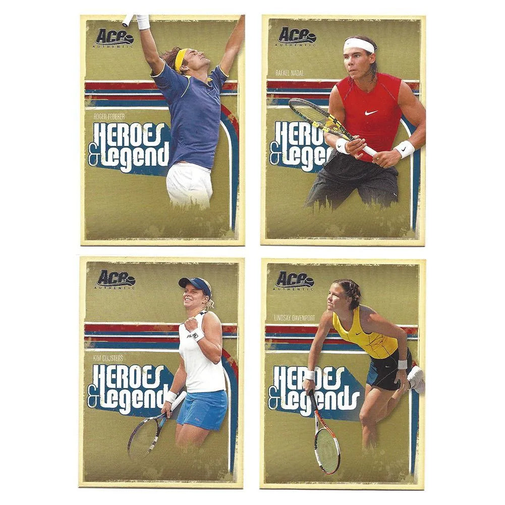 Ace Authentic Heroes & Legends Tennis Trading Card Set 2006