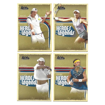 Heroes & Legends Tennis Trading Card Set-Memorabilia-Ace Authentic-999-086-3-Tennis Express