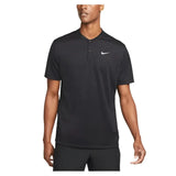 Men's Court Dri-FIT Blade Solid Tennis Polo-Apparel-Nike-99986-010_BLACKWT-L-Tennis Express